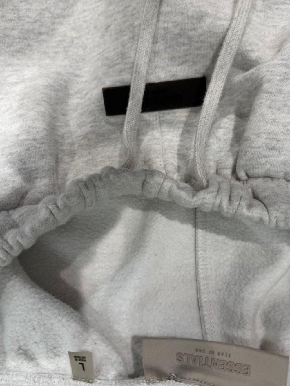 Grey essentials shorts (SMALL